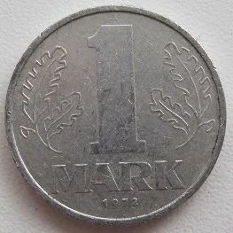 Лот: 11822515. Фото: 1. ГДР 1 марка 1972. Германия и Австрия
