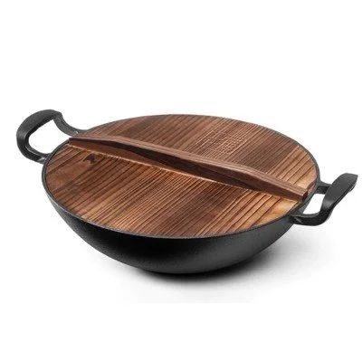 Лот: 12715905. Фото: 1. Xiaomi Cast Iron Wok Чугунный... Кухонные аксессуары