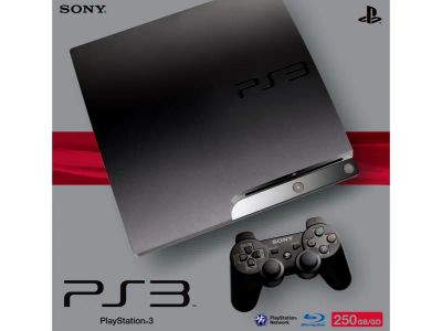 Лот: 5167099. Фото: 1. Ps3 slim 250gb [прошита новейшей... Консоли