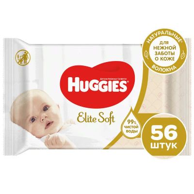 Лот: 23720411. Фото: 1. Huggies Elite Soft Салфетки детские... Лекарства