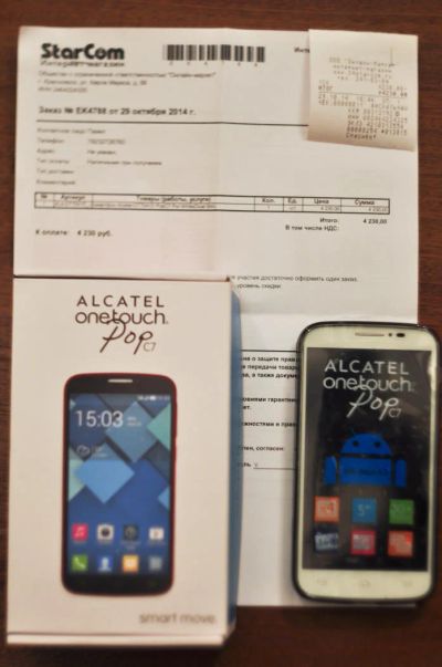 Лот: 4714611. Фото: 1. Alcatel POP C7 7041D новый, на... Смартфоны