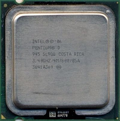 Лот: 8884640. Фото: 1. D945 Intel Pentium D 945 (3.4Ghz... Процессоры