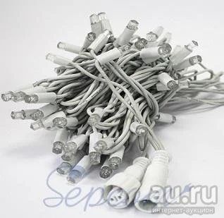 Лот: 12837790. Фото: 1. Гирлянда светодиодная Нептун LI-100-2C-WC-F-WW... Гирлянды, шарики, новогодние аксессуары