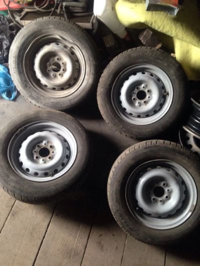 Лот: 4003532. Фото: 1. Michelin зима 175/70 R13 на штампах... Шины на дисках