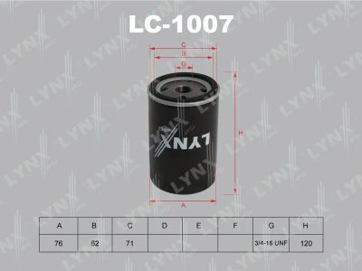Лот: 13356864. Фото: 1. Lynx LC-1007 Масляный фильтр. Расходные материалы