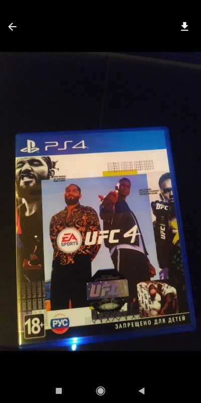 Лот: 17039070. Фото: 1. UFC4 PS4. Игры для консолей
