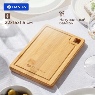 Лот: 24340824. Фото: 1. Доска разделочная бамбук, 22х15х1... Кухонные аксессуары