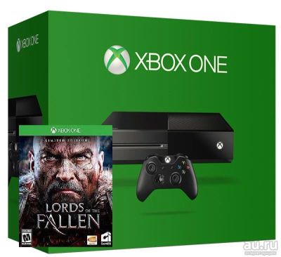 Лот: 9800267. Фото: 1. Xbox One 1 ТБ + Lords of the Fallen... Консоли