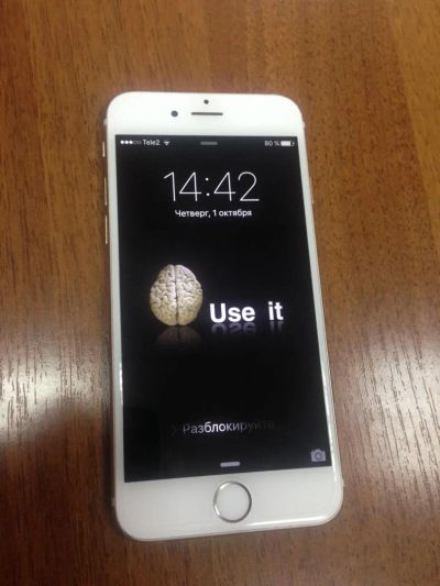 Лот: 6178672. Фото: 1. Apple iPhone 6 16gb gold ростест... Смартфоны