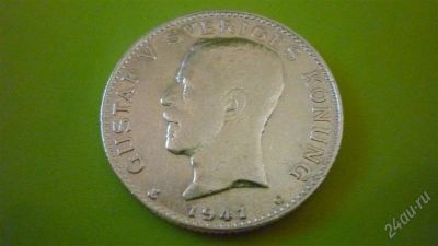 Лот: 1501305. Фото: 1. 1 крона 1941 г. Швеция, серебро... Европа