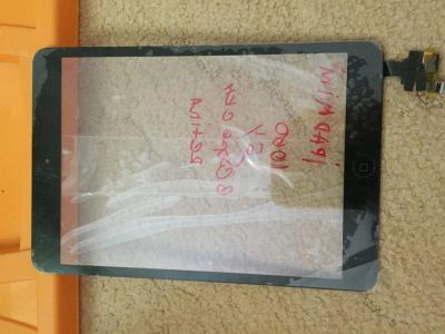 Лот: 11026426. Фото: 1. Сенсорный экран iPad mini черный. Дисплеи, дисплейные модули, тачскрины
