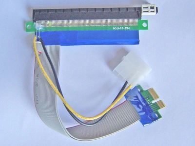 Лот: 4003235. Фото: 1. Удлинитель (райзер) riser PCI-E... Шлейфы, кабели, переходники