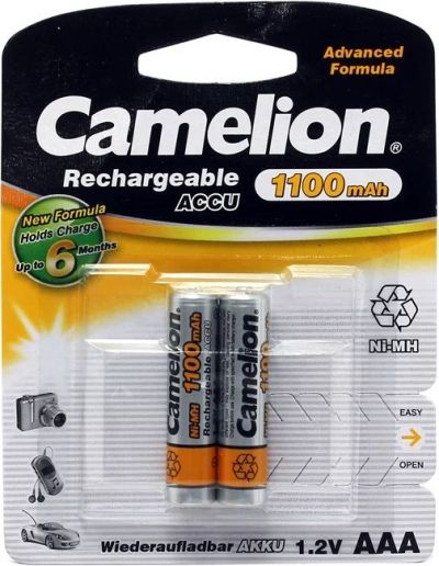 Лот: 14702211. Фото: 1. Аккумулятор Camelion AAA 1000mAh. Батарейки, аккумуляторы, элементы питания