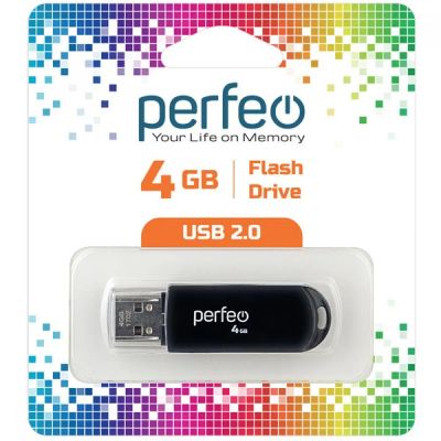 Лот: 24948905. Фото: 1. Флеш-накопитель USB2.0 4Gb Perfeo... USB-флеш карты
