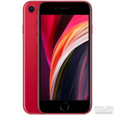 Лот: 15941995. Фото: 1. iPhone SE 2020 64Gb Red. РСТ... Смартфоны