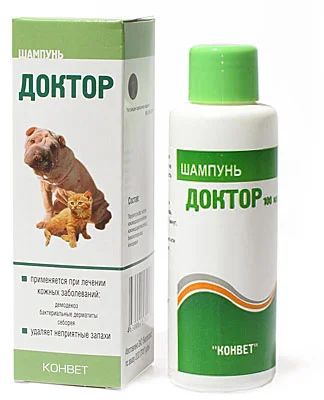 Лот: 3660968. Фото: 1. Шампунь для кошек и собак "Доктор... Косметика для животных