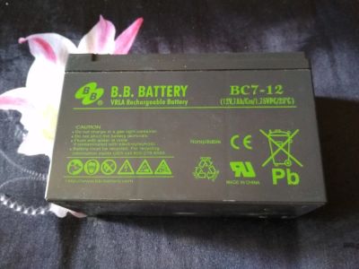 Лот: 11269611. Фото: 1. Аккумулятор B.B. BC7-12 (12В... Батарейки, аккумуляторы, элементы питания