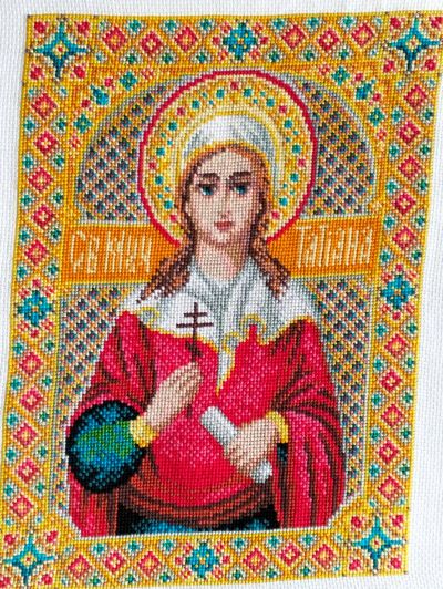 Лот: 24918607. Фото: 1. Св.Мученица Татьяна. Вышивание