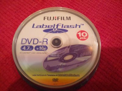 Лот: 6647090. Фото: 1. FujiFilm DVD-R диски с технологией... CD, DVD, BluRay