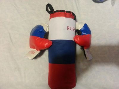 Лот: 8751519. Фото: 1. Груша боксерская детская с перчатками... Развивающие