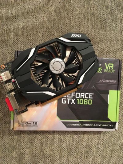 Лот: 11257786. Фото: 1. MSI GeForce GTX1060 6GB память... Видеокарты