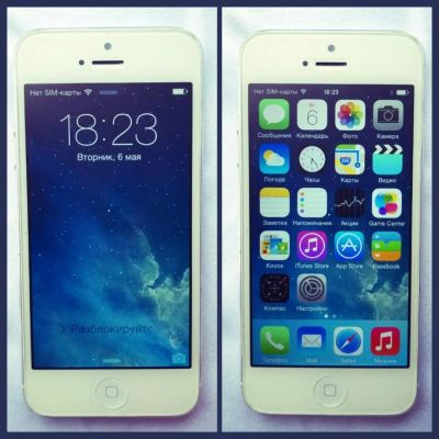 Лот: 4058466. Фото: 1. iPhone 5 16Gb белый/white. Смартфоны