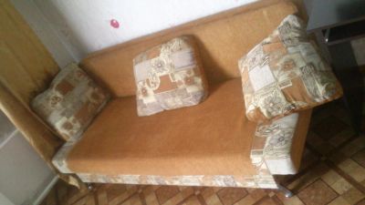 Лот: 7892296. Фото: 1. Диван еврокнижка, б\у, хорошее... Диваны