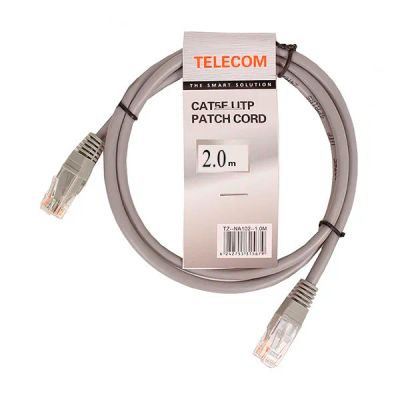 Лот: 16417754. Фото: 1. Патч-корд литой UTP CAT5e 2м Telecom. Сетевые кабели