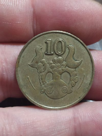 Лот: 18888853. Фото: 1. Кипр. 10 центов. 1985г. Азия