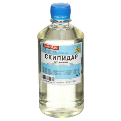 Лот: 24109189. Фото: 1. Скипидар 0.5 л, Матрица, ТУ. Краски, лаки, растворитель