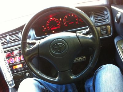 Лот: 6133762. Фото: 1. Руль рестайл кожа Toyota. Детали тюнинга