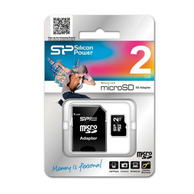 Лот: 4633123. Фото: 1. Карта памяти MicroSD 2Gb Silicon... Карты памяти