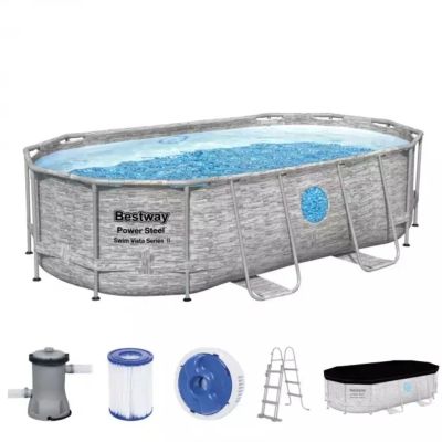 Лот: 24104266. Фото: 1. Бассейн каркасный Bestway, 427х250х100... Бассейны, аксессуары и комплектующие
