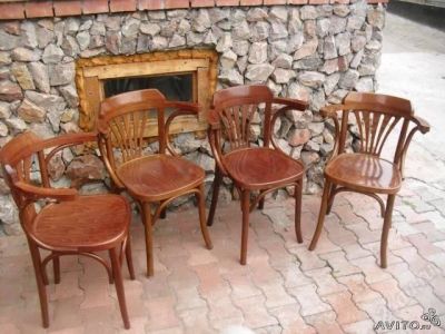 Лот: 2082572. Фото: 1. Стулья деревянные (орех). Столы, стулья, обеденные группы