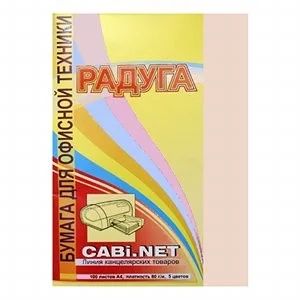 Лот: 2992812. Фото: 1. Бумага A4 100л CABI.NET 80гр... Бумага