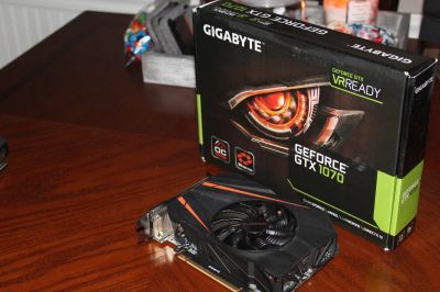 Лот: 12851039. Фото: 1. Gigabyte GeForce GTX 1070. Видеокарты