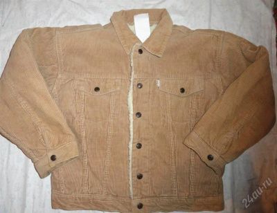 Лот: 856116. Фото: 1. Куртка LEVIS (вельветовая на овчине... Верхняя одежда