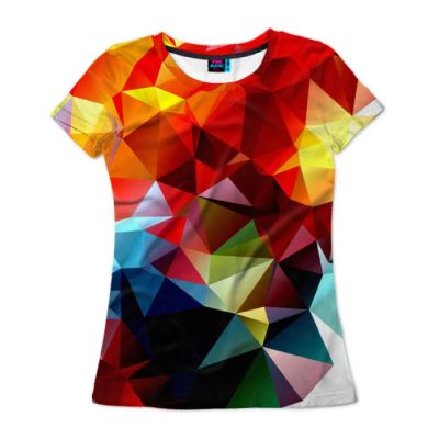 Лот: 10654927. Фото: 1. Женская футболка 3D "Polygon... Футболки, топы и майки