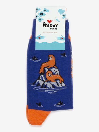 Лот: 23903668. Фото: 1. Носки с рисунками St.Friday Socks... Другое (спортивная одежда)