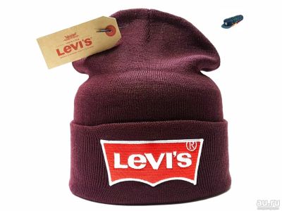 Лот: 16786008. Фото: 1. Шапка Levis (бордовый). Головные уборы