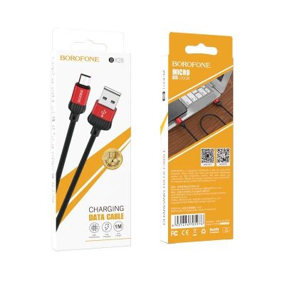 Лот: 22150275. Фото: 1. Кабель BOROFONE microUSB BX-28... Дата-кабели, переходники