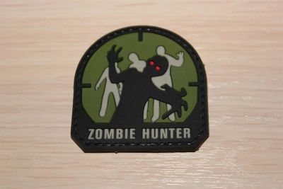 Лот: 2332788. Фото: 1. Нашивка "Zombie hunter" на липучке. Другое (военно-спортивные игры)