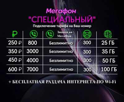 Лот: 20349556. Фото: 1. Мегафон тариф специальный , интернет... SIM-карты, телефонные номера