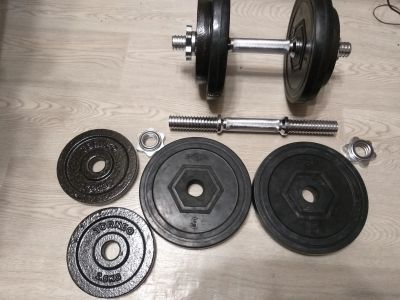 Лот: 18767693. Фото: 1. Гантели Torneo по 17.3 кг цена... Гантели