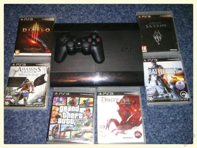 Лот: 5089662. Фото: 1. PS3 Super Slim с кучей игр!. Игровые приставки, консоли