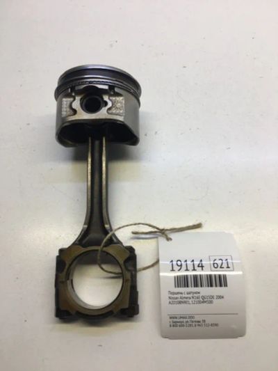 Лот: 20380558. Фото: 1. Поршень с шатуном Nissan Almera... Двигатель и элементы двигателя