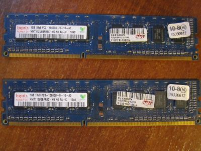Лот: 9191538. Фото: 1. Hynix DDR3 2x1Gb 1333Mhz. Оперативная память