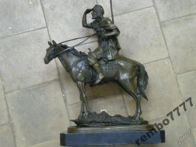 Лот: 5822710. Фото: 1. воин.араб .конь.лошадь.бронза... Скульптуры