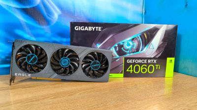 Лот: 25804934. Фото: 1. Видеокарта RTX 4060 Ti Gigabyte... Видеокарты