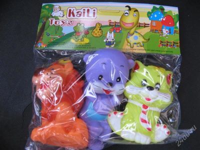 Лот: 1740571. Фото: 1. набор из 3 игрушек (со звуком... Для младенцев